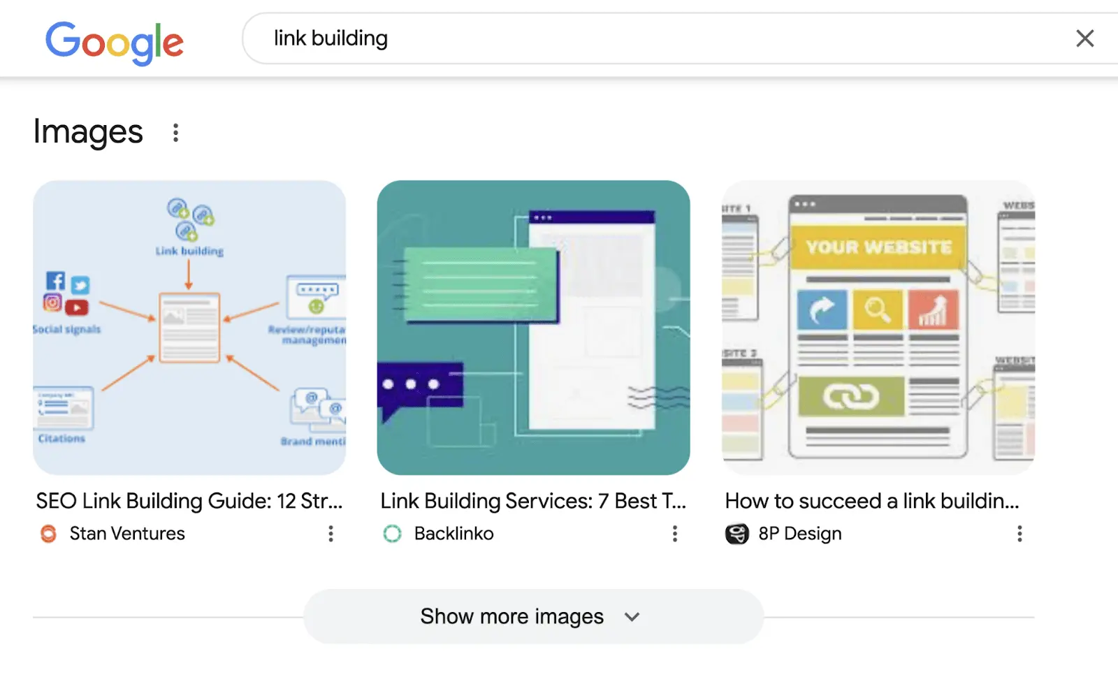 link building SERP