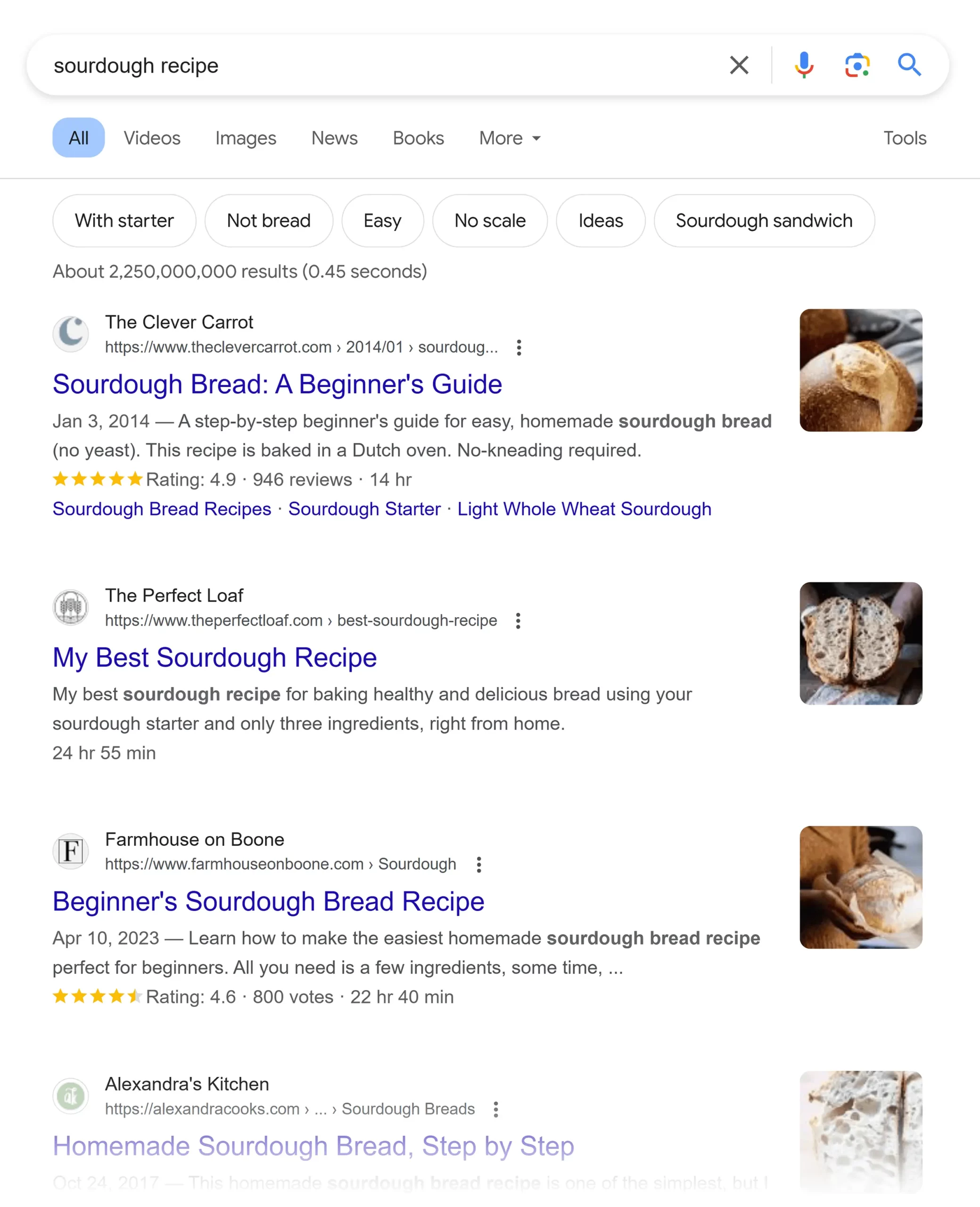 google-serp-sourdough-recipe