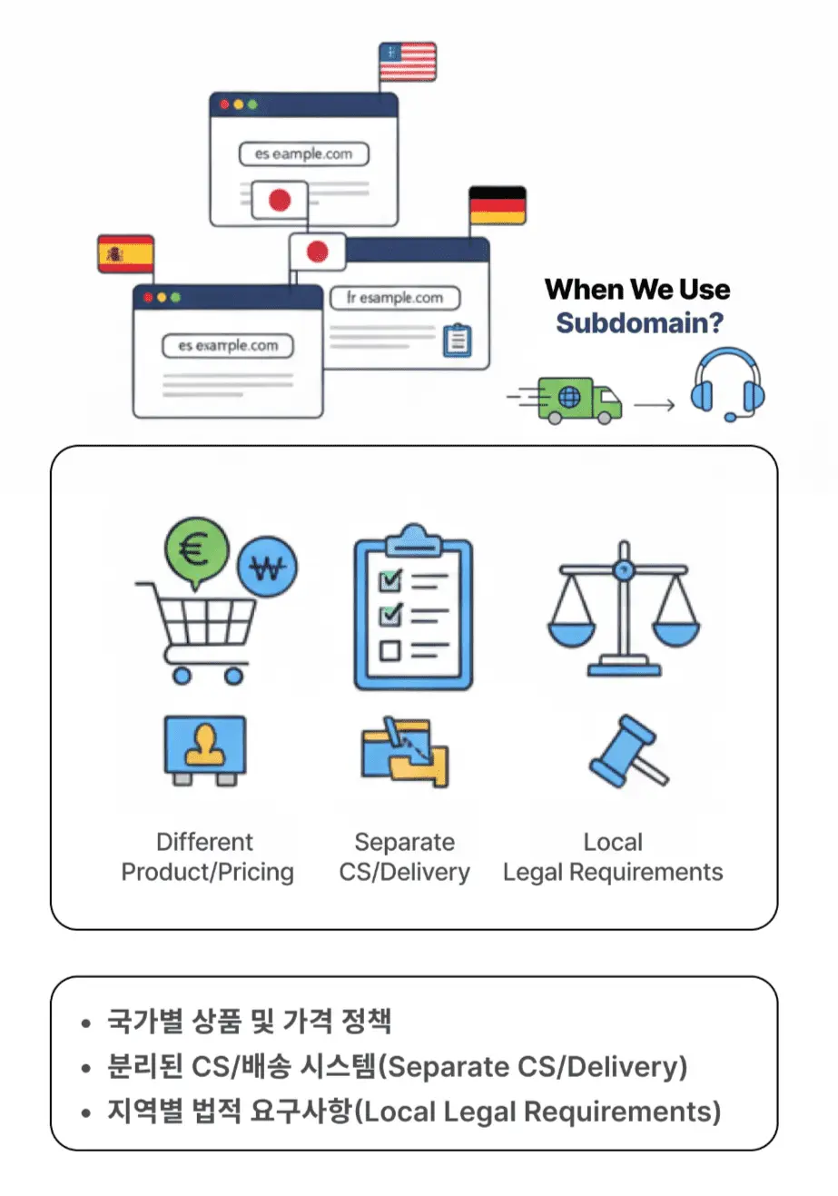 subdomains은 언제 쓸까?